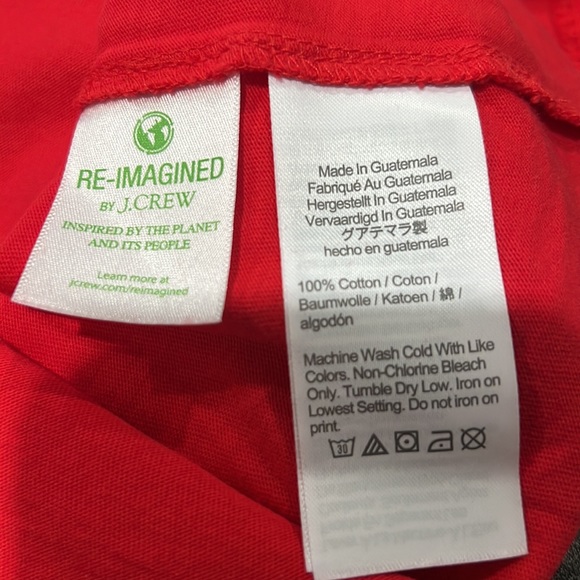 #CC J Crew Leopard Heart Tee XL - Picture 4 of 4